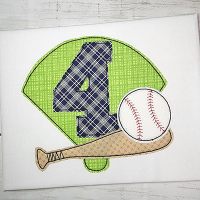 baseball applique 4